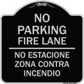 Signmission No Estacione Zona Contra Incendio Heavy-Gauge Aluminum Architectural Sign, 18" H, BS-1818-23848 A-DES-BS-1818-23848